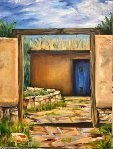 Sante Fe Blue Door - Norma Morris